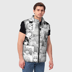 Мужской жилет О моём происхождении в слизь pattern, цвет: 3D-черный — фото 2