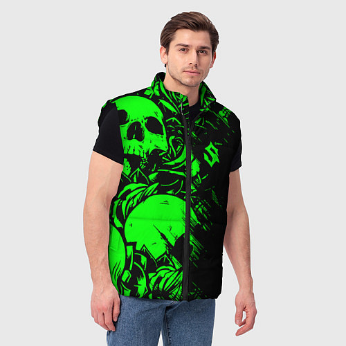 Мужской жилет Сабатон sabaton черепа / 3D-Черный – фото 3
