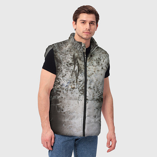 Мужской жилет В густом тумане / 3D-Светло-серый – фото 3