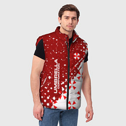 Мужской жилет Resident Evil Umbrella Corporation паттерн, цвет: 3D-красный — фото 2