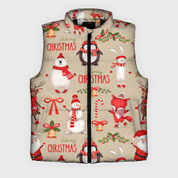 Мужской жилет СЧАСТЛИВОГО РОЖДЕСТВА MERRY CHRISTMAS, цвет: 3D-черный