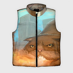 Мужской жилет Огнедышащий Котярыч, цвет: 3D-светло-серый