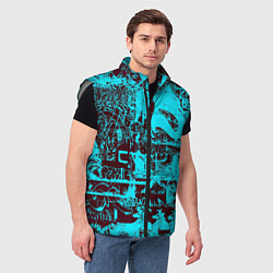 Мужской жилет БИРЮЗОВАЯ ПАЛИТРА ЦВЕТА, цвет: 3D-светло-серый — фото 2