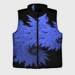 Мужской жилет Абстрактный морозный узор Abstract frost pattern, цвет: 3D-черный