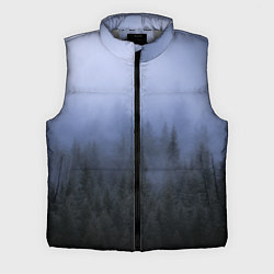 Мужской жилет Лес в ночи, цвет: 3D-светло-серый