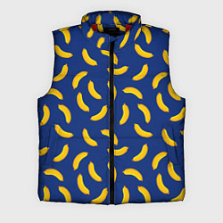 Мужской жилет Banana style Банана стайл, веселый банановый патте, цвет: 3D-красный