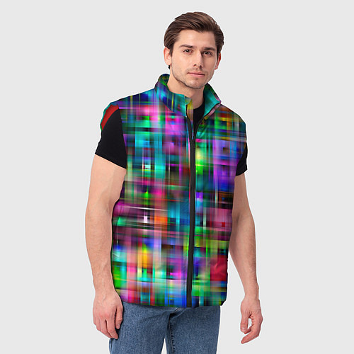 Мужской жилет ОПТИЧЕСКАЯ ИЛЛЮЗИЯ ЦВЕТА / 3D-Красный – фото 3