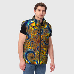 Мужской жилет FRACTAL COLOR PATTERN, цвет: 3D-светло-серый — фото 2