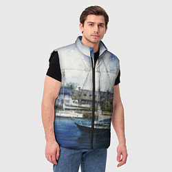 Мужской жилет Во французской гавани, цвет: 3D-черный — фото 2