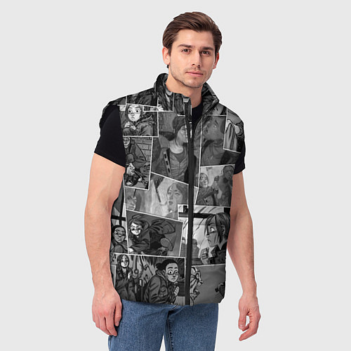 Мужской жилет The last of us comix / 3D-Черный – фото 3