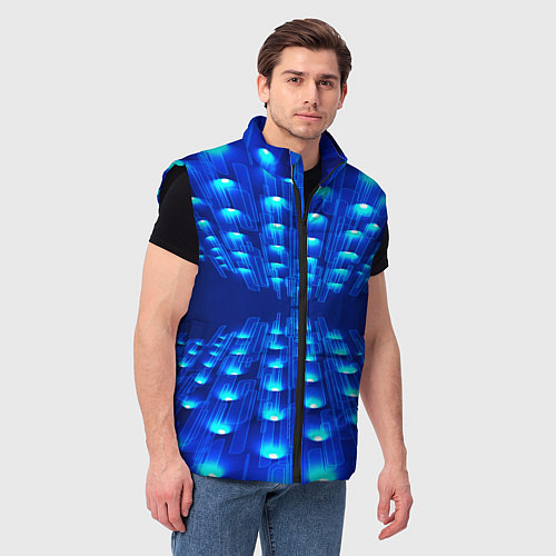 Мужской жилет GLOWING SPOTLIGHTS / 3D-Черный – фото 3