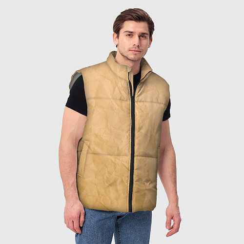 Мужской жилет Cream paper / 3D-Светло-серый – фото 3