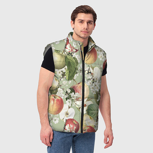 Мужской жилет Яблочный Сад / 3D-Светло-серый – фото 3