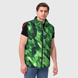 Мужской жилет Объёмный полигональный камуфляж, цвет: 3D-красный — фото 2