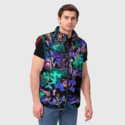 Мужской жилет Floral pattern Summer night Fashion trend 2025, цвет: 3D-красный — фото 2