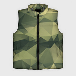 Мужской жилет 3д полигоны - камуфляж, цвет: 3D-светло-серый