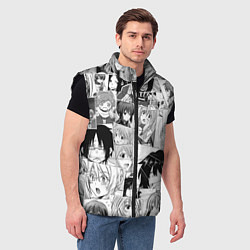 Мужской жилет Log Horizon pattern, цвет: 3D-черный — фото 2