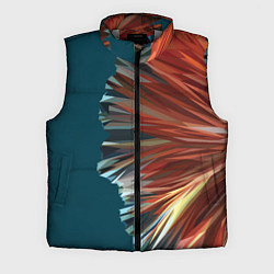 Мужской жилет Полигональные линии, цвет: 3D-светло-серый