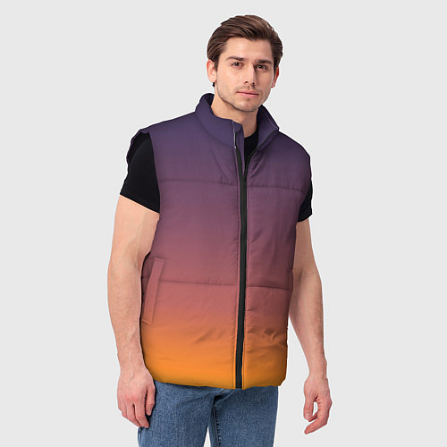 Мужской жилет Sunset Gradient / 3D-Черный – фото 3