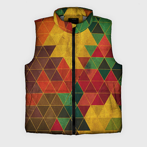 Мужской жилет Треугольная старая стена / 3D-Светло-серый – фото 1
