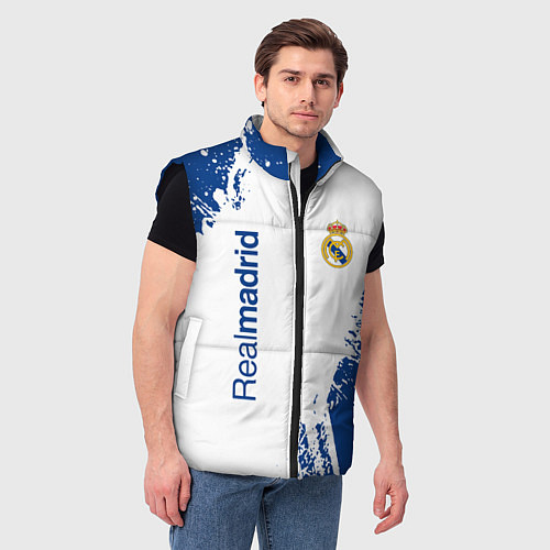 Мужской жилет Реал Мадрид краска / 3D-Черный – фото 3