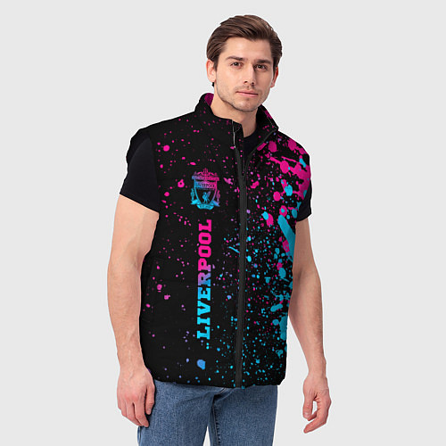Мужской жилет Liverpool Neon Gradient / 3D-Черный – фото 3