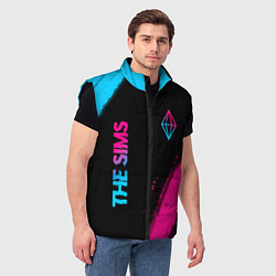 Мужской жилет The Sims Neon Gradient, цвет: 3D-черный — фото 2