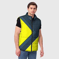 Мужской жилет Геометрическая Стрелка, цвет: 3D-черный — фото 2