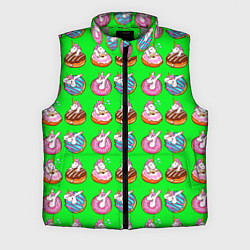 Мужской жилет UNICORN AND DONUT, цвет: 3D-светло-серый