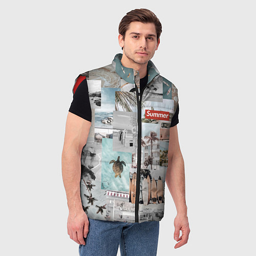 Мужской жилет Aloha surfing / 3D-Красный – фото 3