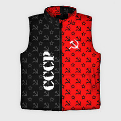 Мужской жилет Ссср - серп и молот - паттерн, цвет: 3D-красный