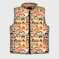 Мужской жилет HIPPIE FASHION, цвет: 3D-светло-серый