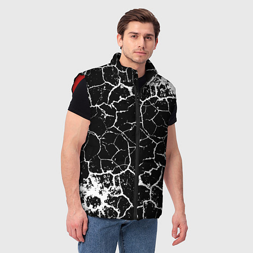 Мужской жилет Белая Лава / 3D-Красный – фото 3