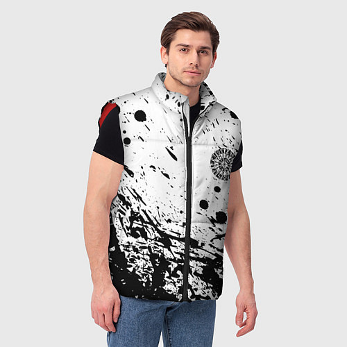 Мужской жилет Руны в кругу / 3D-Красный – фото 3
