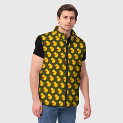 Мужской жилет Ути Коричнево-зелёный, цвет: 3D-черный — фото 2