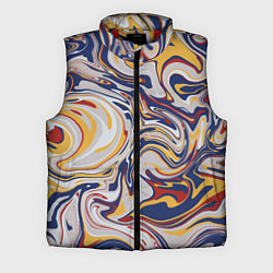 Мужской жилет Лунные разводы красок, цвет: 3D-красный