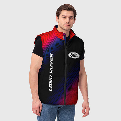 Мужской жилет Land Rover красный карбон / 3D-Черный – фото 3