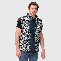 Мужской жилет Белый шум, цвет: 3D-красный — фото 2