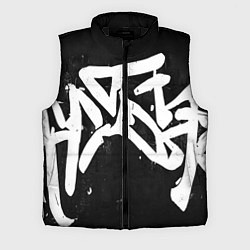 Мужской жилет Иероглифы в стиле граффити, цвет: 3D-черный