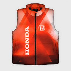 Мужской жилет Honda - красная абстракция, цвет: 3D-черный