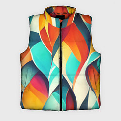 Мужской жилет Красивые многоцветные узоры, цвет: 3D-красный