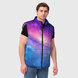 Мужской жилет Космическая воронка, цвет: 3D-светло-серый — фото 2