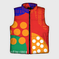 Мужской жилет Геометрические фигуры - абстракция, цвет: 3D-красный