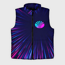 Мужской жилет Daewoo neon speed lines, цвет: 3D-черный