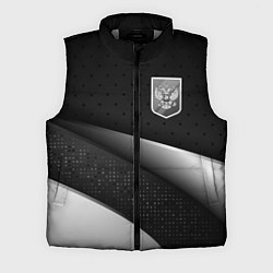 Мужской жилет Russia - black & white, цвет: 3D-светло-серый