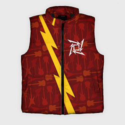 Мужской жилет Metallica гитары и молния, цвет: 3D-черный