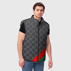 Мужской жилет В стиле gucci, цвет: 3D-светло-серый — фото 2