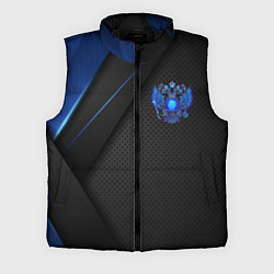 Мужской жилет Черно-синий герб России