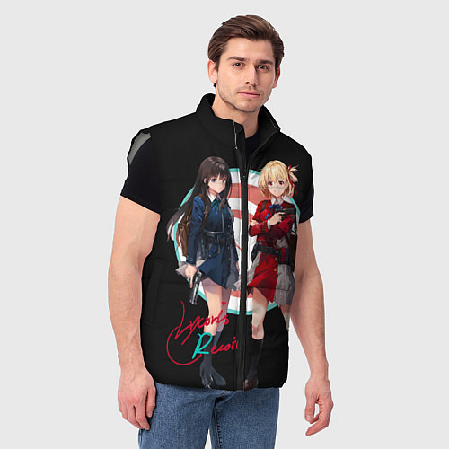Мужской жилет Тисато Нисикиги - Lycoris Recoil / 3D-Светло-серый – фото 3
