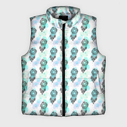 Мужской жилет Ловцы снов на пастельном фоне, паттерн, цвет: 3D-светло-серый